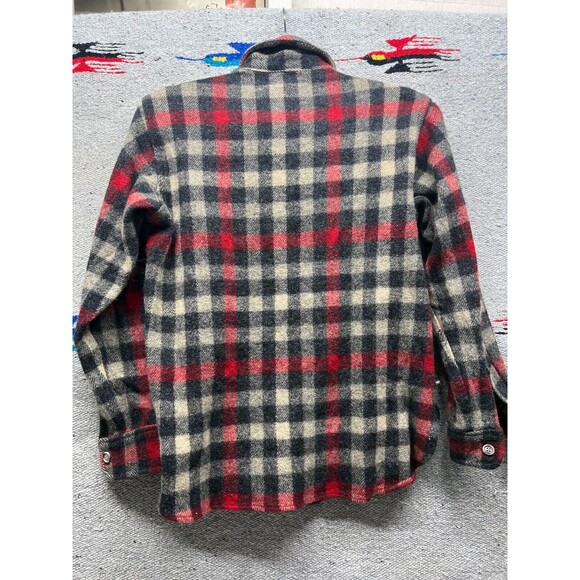 Vintage 80s woolwich wool plaid shirt small made in USA - Picture 8 of 8